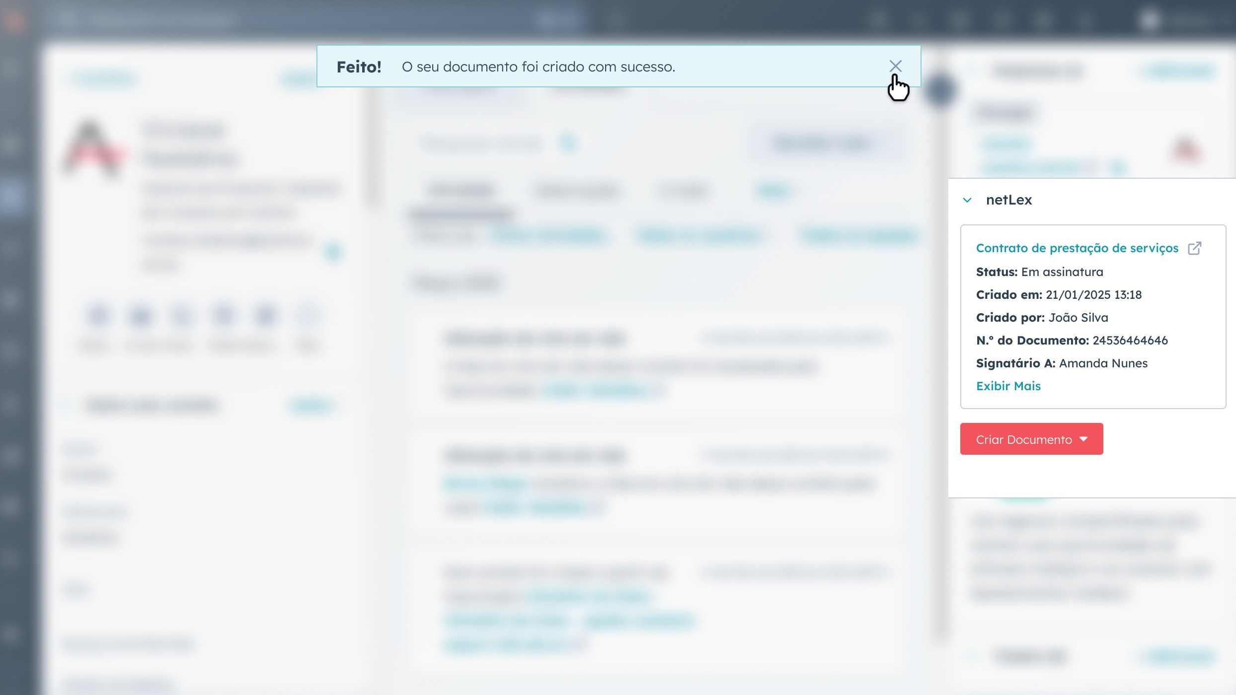Acompanhe o status dos documentos de forma facilitada.
